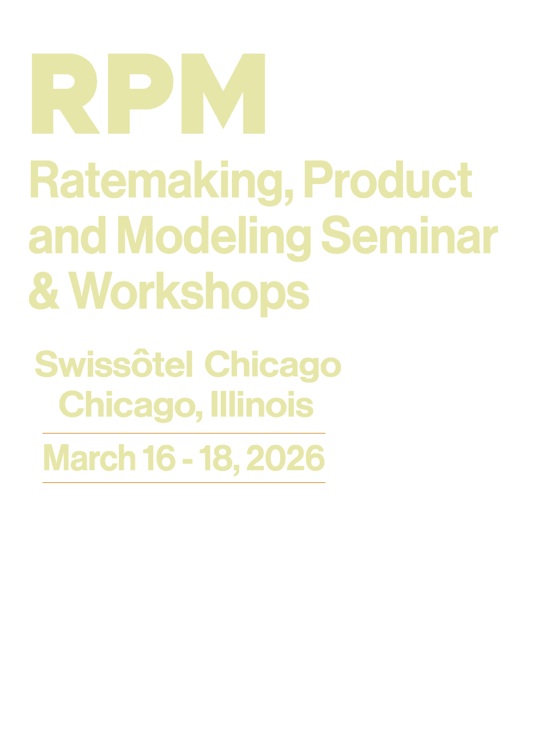 RPM 2026 Location and Dates