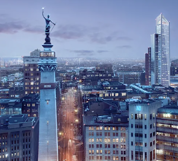 INDDI Aerial from Circle in Indianapolis